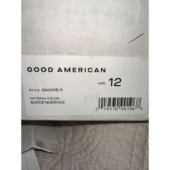 GOOD AMERICAN BLACK SUEDE ICON PUMPS Womens Size 12 - Picture 4 of 4